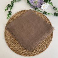 Flamlı Tek Renk Eşarp HA1259