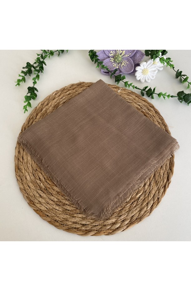 Flamlı Tek Renk Eşarp HA1259