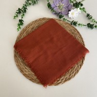 Flamlı Tek Renk Eşarp HA1257