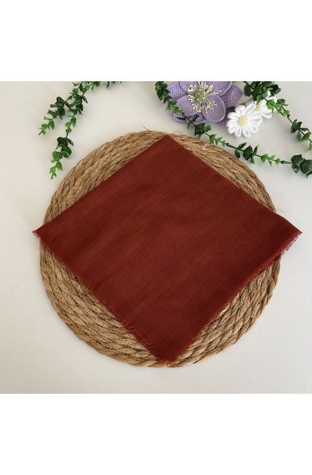 Flamlı Tek Renk Eşarp HA1256