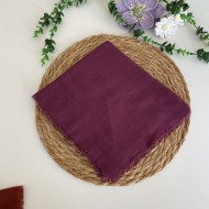 Flamlı Tek Renk Eşarp HA1254