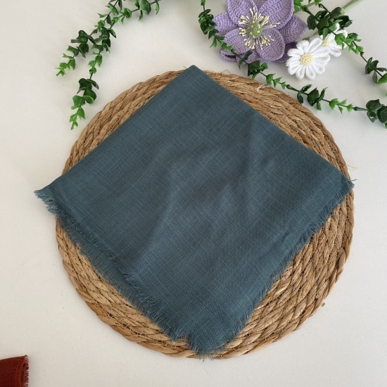 Flamlı Tek Renk Eşarp HA1253