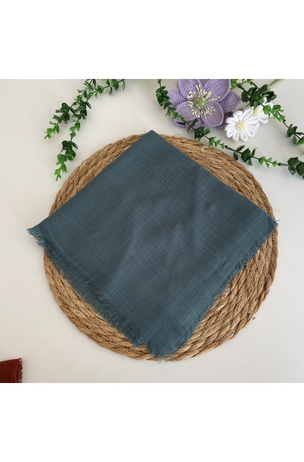 Flamlı Tek Renk Eşarp HA1253