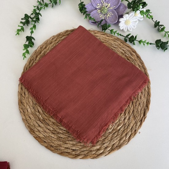 Flamlı Tek Renk Eşarp HA1250