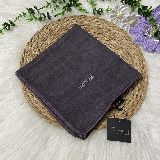 Lopres Tek Renk Soft Eşarp SHA43