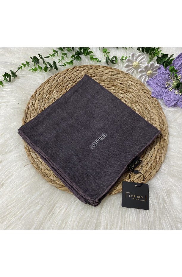 Lopres Tek Renk Soft Eşarp SHA43
