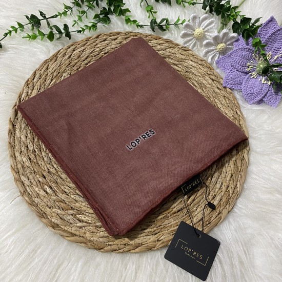 Lopres Tek Renk Soft Eşarp SHA35