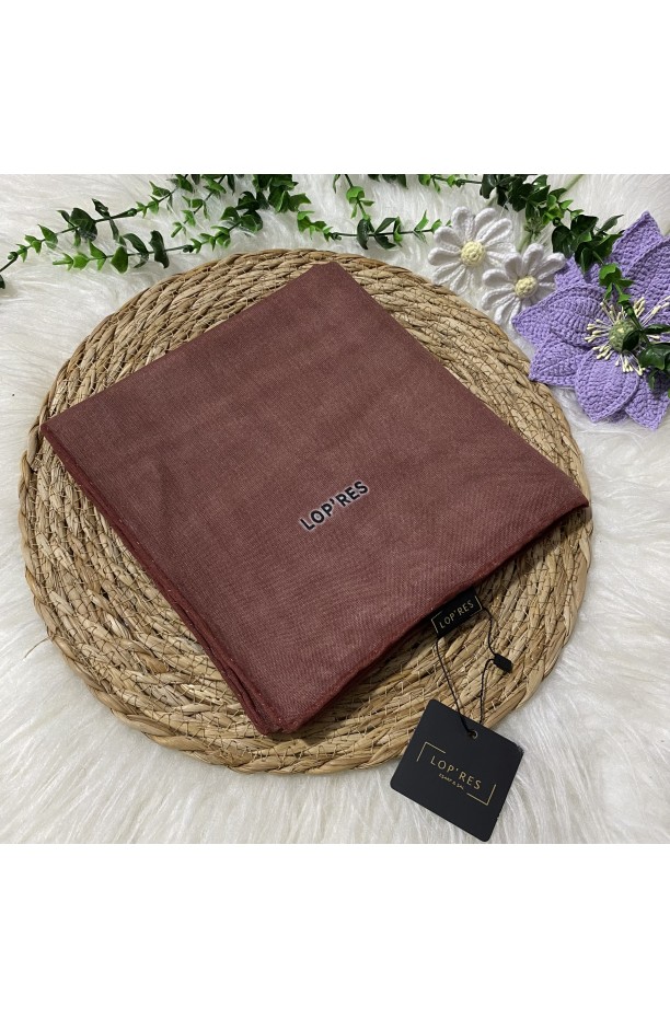 Lopres Tek Renk Soft Eşarp SHA35