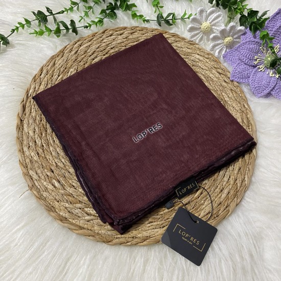 Lopres Tek Renk Soft Eşarp SHA30