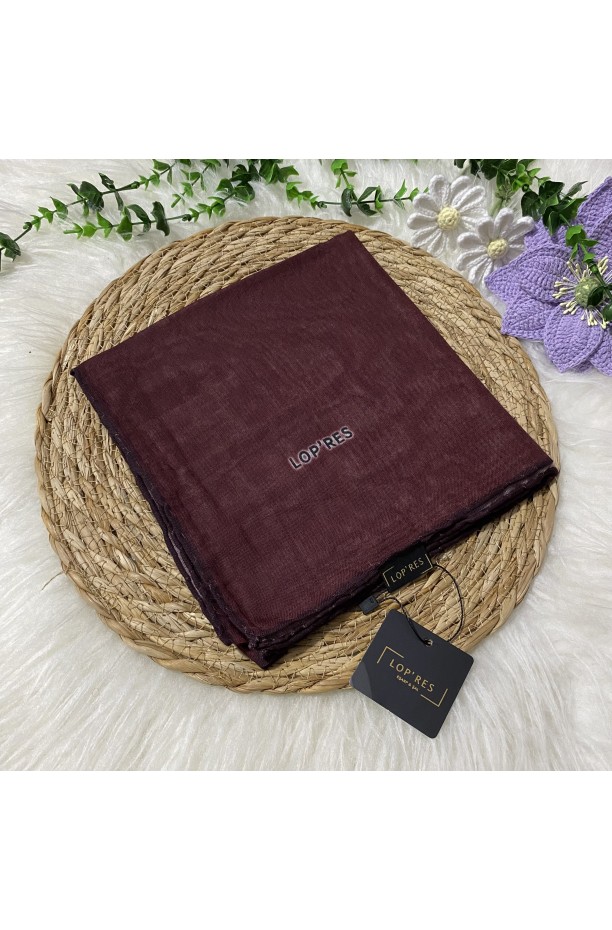 Lopres Tek Renk Soft Eşarp SHA30