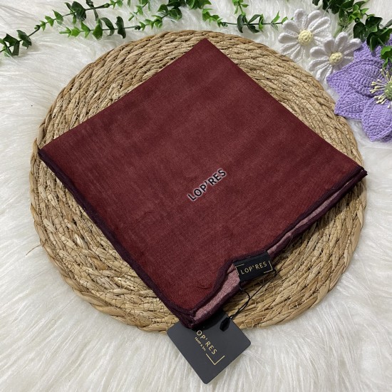 Lopres Tek Renk Soft Eşarp SHA26