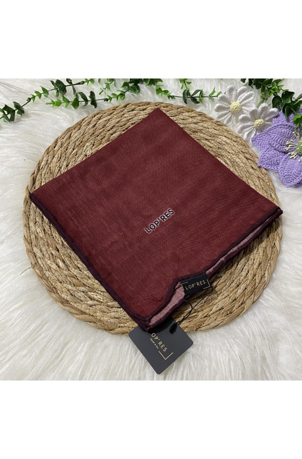Lopres Tek Renk Soft Eşarp SHA26