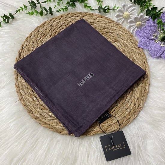 Lopres Tek Renk Soft Eşarp SHA18