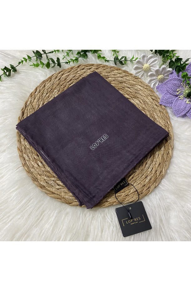 Lopres Tek Renk Soft Eşarp SHA18
