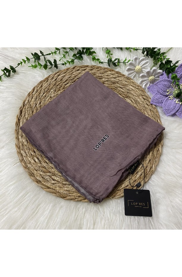 Lopres Tek Renk Soft Eşarp SHA17