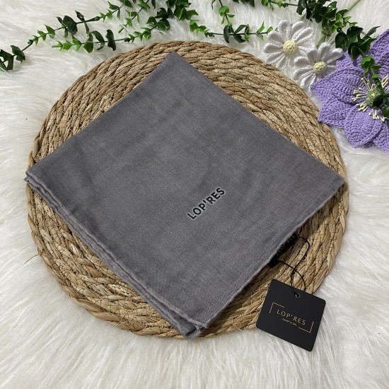 Lopres Tek Renk Soft Eşarp SHA16