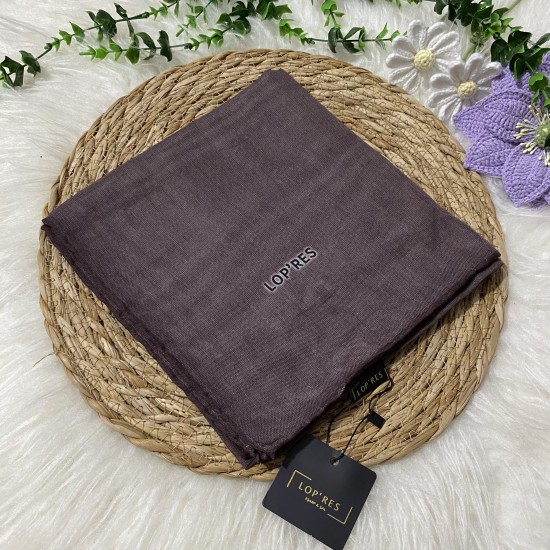 Lopres Tek Renk Soft Eşarp SHA15