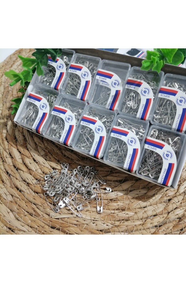 Çengel İğne - Gümüş - Kutu İçi 20 Paket - Paket İçi 50'li ms98