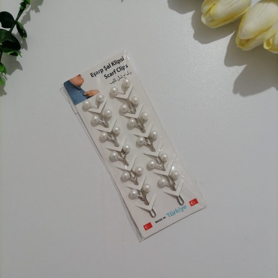 Eşarp Şal Klips 12li 1 Paket ms140