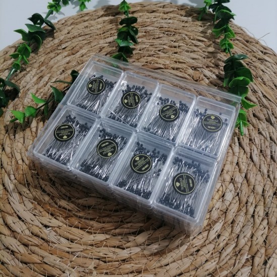 Minelli İpek İğne - Siyah -Kutu İçi 24 Paket - PAket İçi 100lü ms325