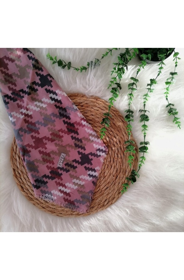 Eyfel - Pamuklu Çekme Koton Eşarp ms163