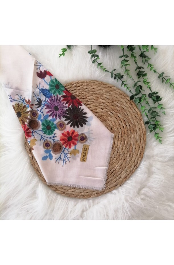 Poloist. - Pamuklu Çekme Koton Eşarp ms444