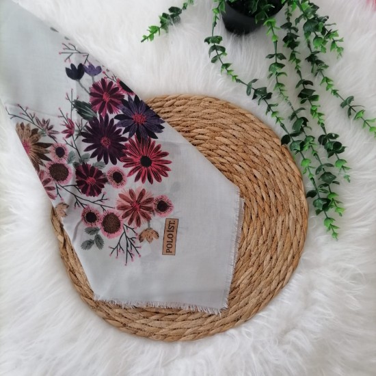 Poloist. - Pamuklu Çekme Koton Eşarp ms445