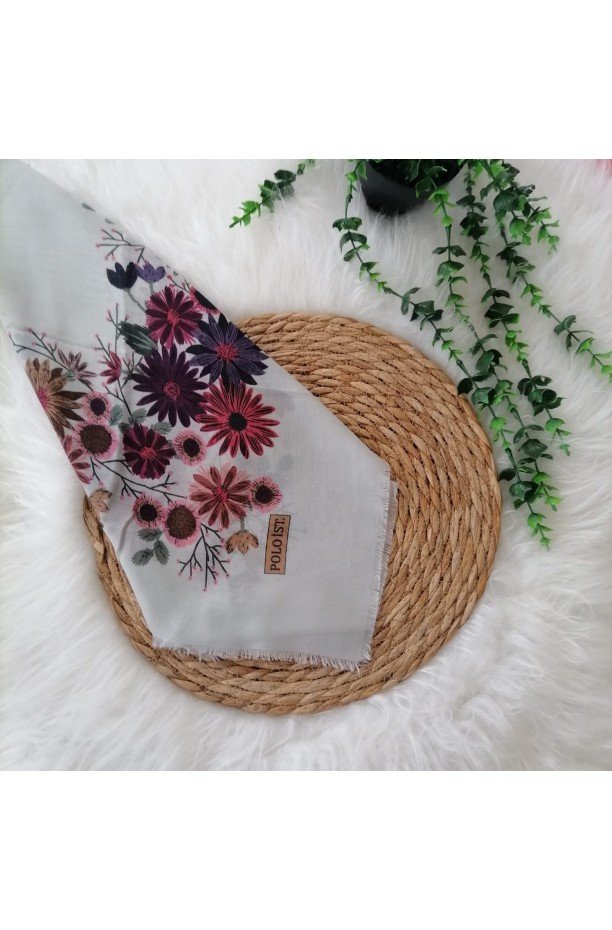 Poloist. - Pamuklu Çekme Koton Eşarp ms445