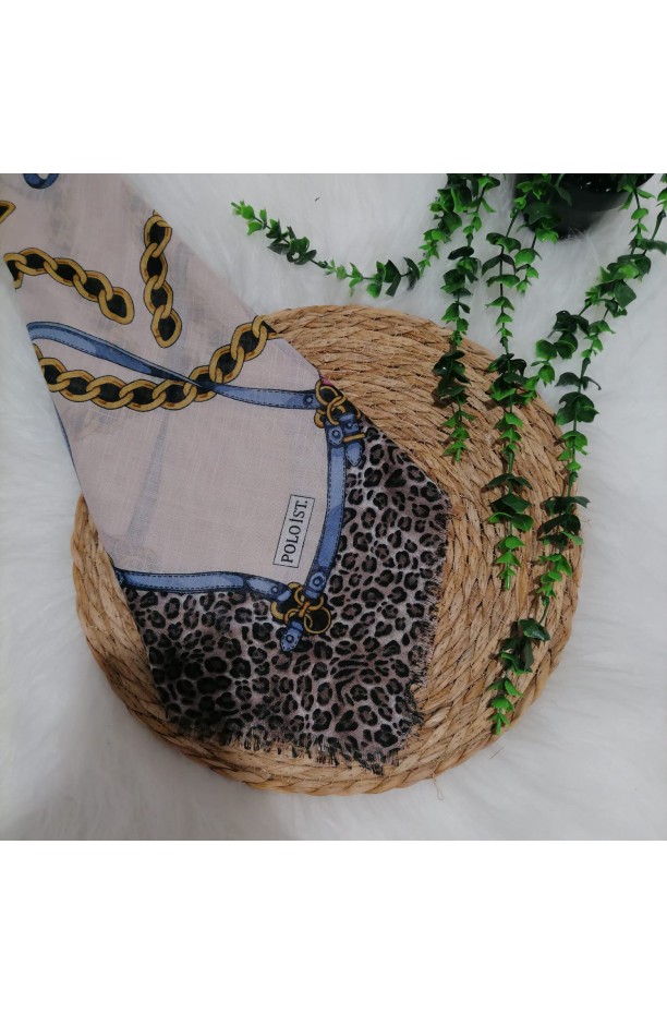 Poloist. - Pamuklu Flamlı Eşarp ms504