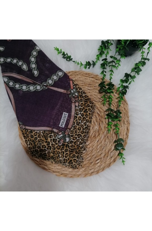 Poloist. - Pamuklu Flamlı Eşarp ms506