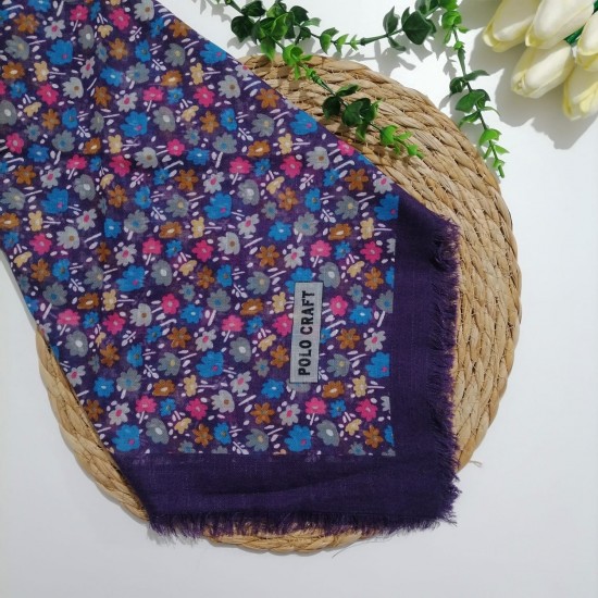 Polocraft - Flamlı Pamuklu Eşarp ms691