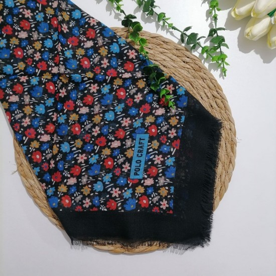 Polocraft - Flamlı Pamuklu Eşarp ms695