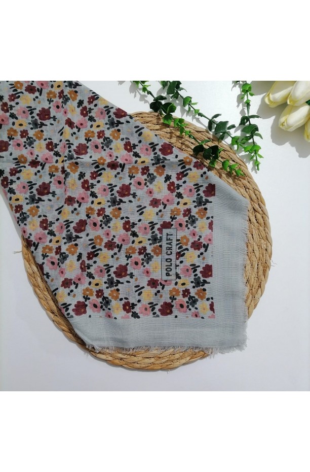 Polocraft - Flamlı Pamuklu Eşarp ms696