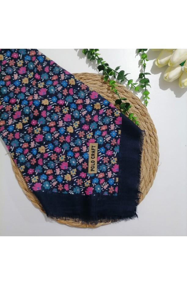 Polocraft - Flamlı Pamuklu Eşarp ms698