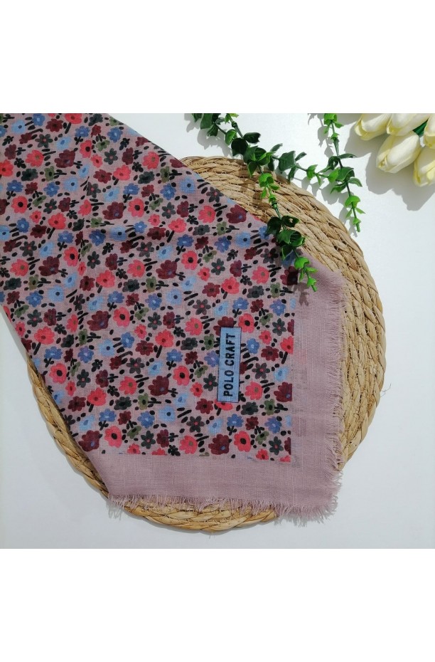 Polocraft - Flamlı Pamuklu Eşarp ms699