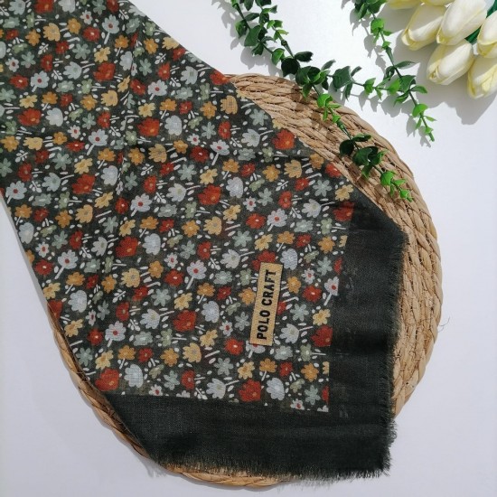 Polocraft - Flamlı Pamuklu Eşarp ms700