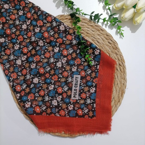 Polocraft - Flamlı Pamuklu Eşarp ms701