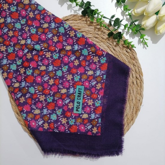 Polocraft - Flamlı Pamuklu Eşarp ms703