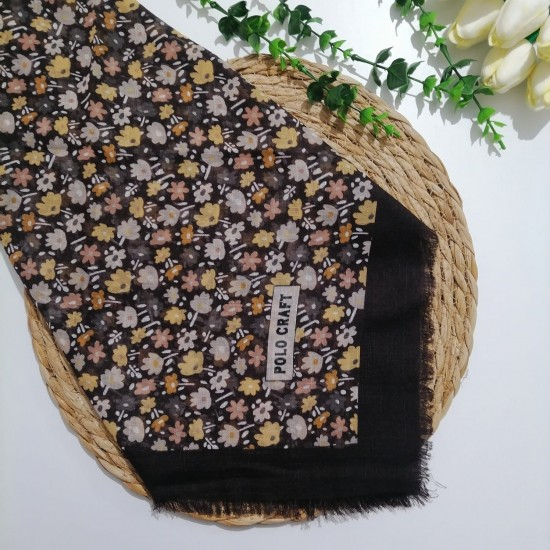 Polocraft - Flamlı Pamuklu Eşarp ms705