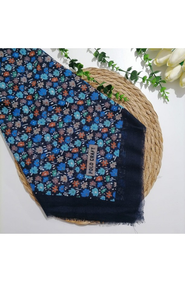 Polocraft - Flamlı Pamuklu Eşarp ms706