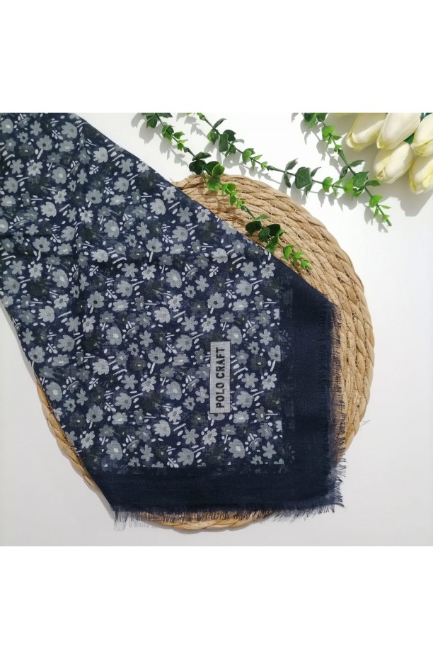 Polocraft - Flamlı Pamuklu Eşarp ms707