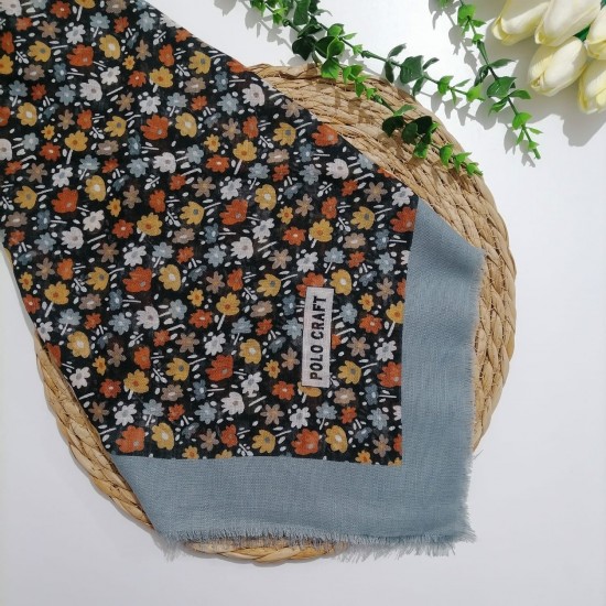 Polocraft - Flamlı Pamuklu Eşarp ms709