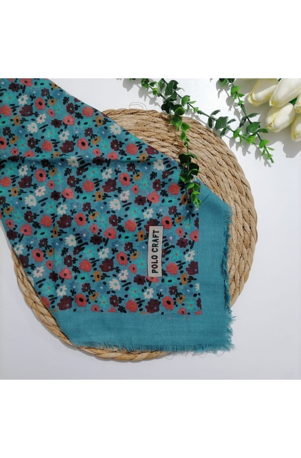 Polocraft - Flamlı Pamuklu Eşarp ms710