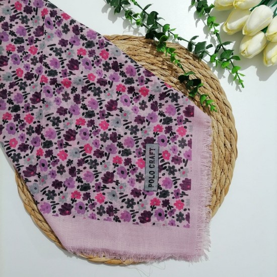 Polocraft - Flamlı Pamuklu Eşarp ms711