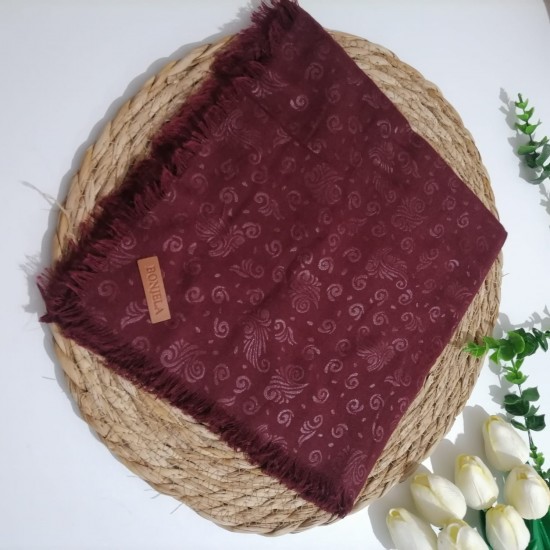 Bonejla - Pamuklu Jakar Eşarp ms818