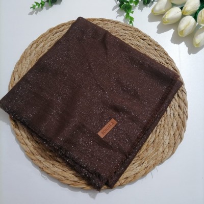 Bonjela - Tek Renk Simli Eşarp ms857