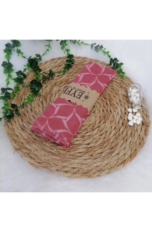 Eyfel - Pamuklu Koton Şal ms789