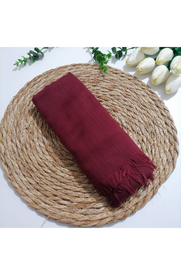 Tek renk pamuklu  Şal ms830