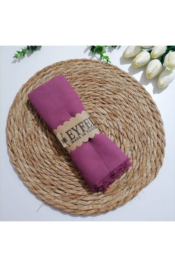 Tek renk pamuklu  Şal ms834