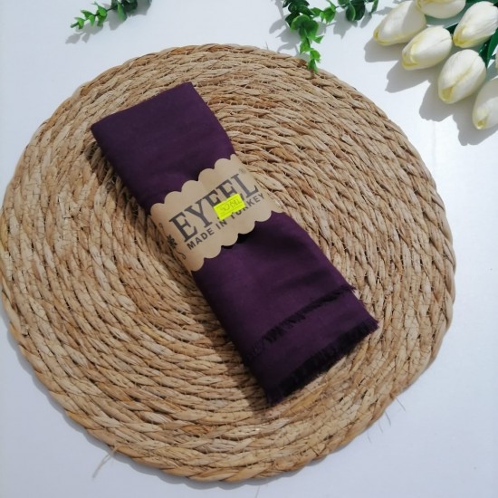 Tek renk pamuklu  Şal ms835